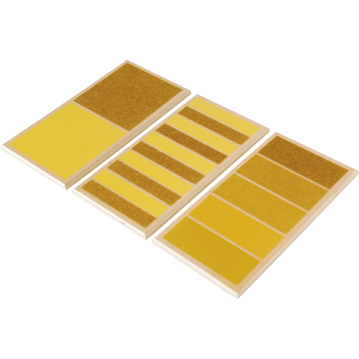Montessori Tastbretter rau-glatt 3 Stück