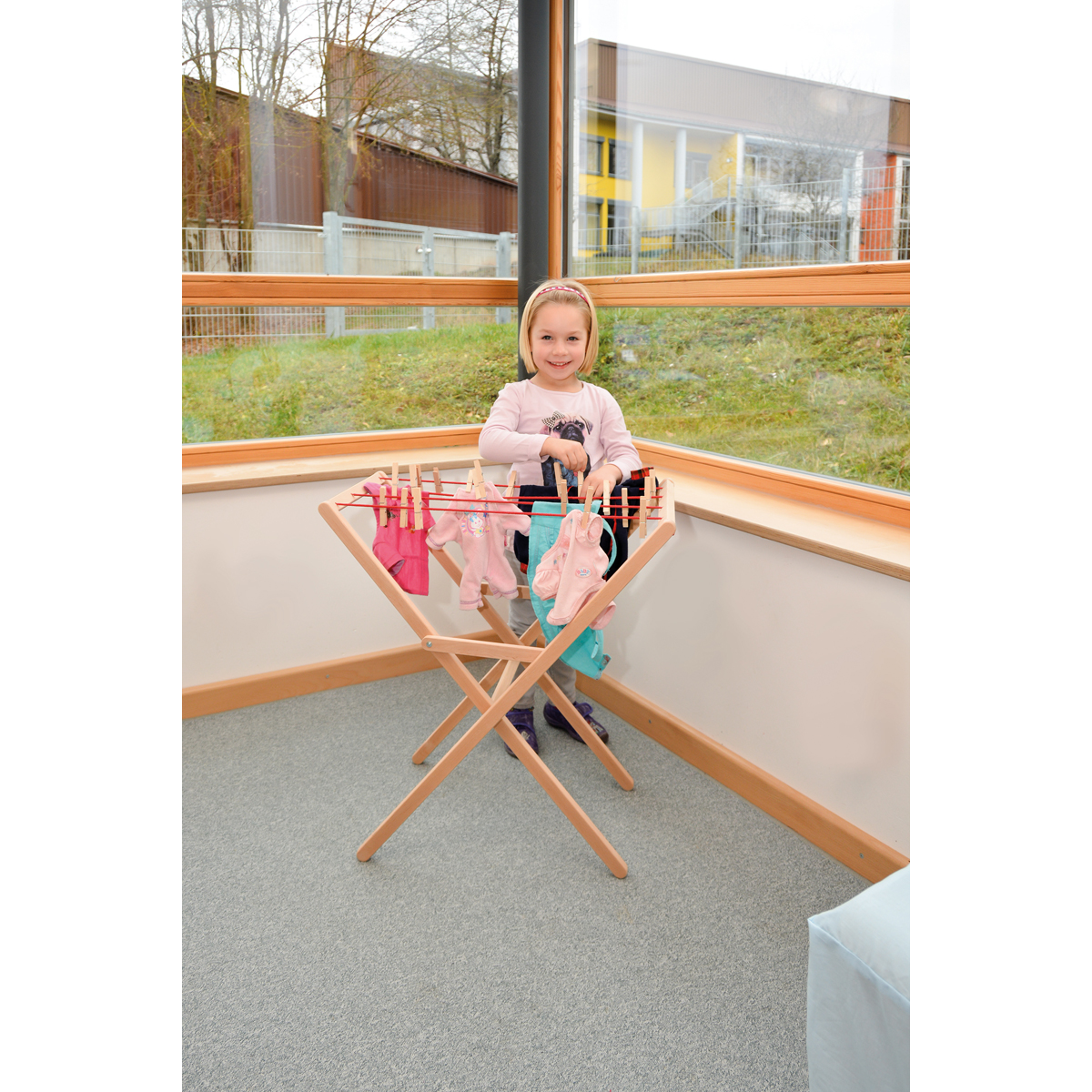 Wäscheständer mit Klammern
