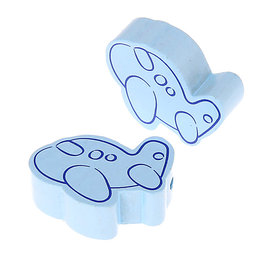 Airplane motif bead - 10 pieces