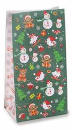 Christmas gift bag with tag