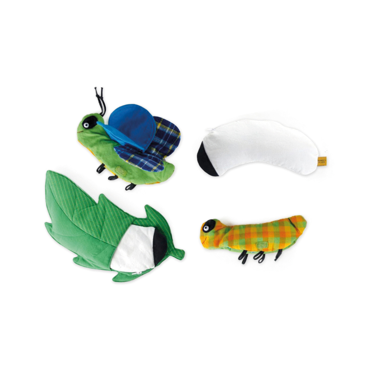 Entwicklung des Schmetterlings aus Stoff