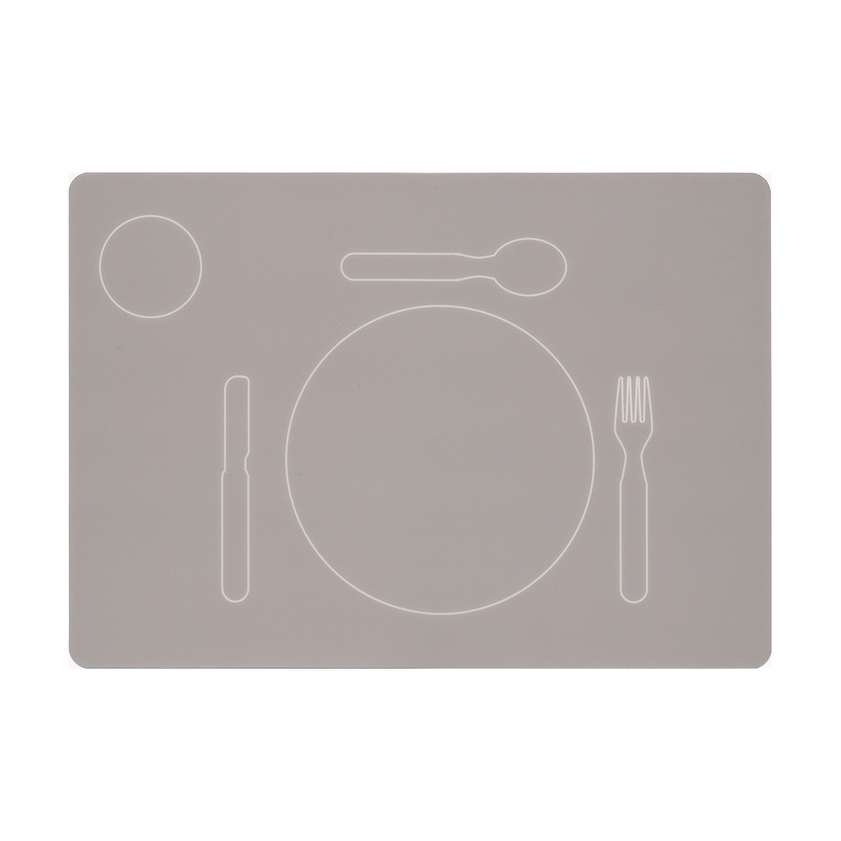 Platzset Mittagessen Krippe Linkshänder