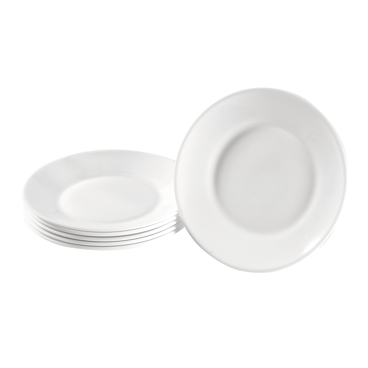 Teller Hartglas groß 6 Stück