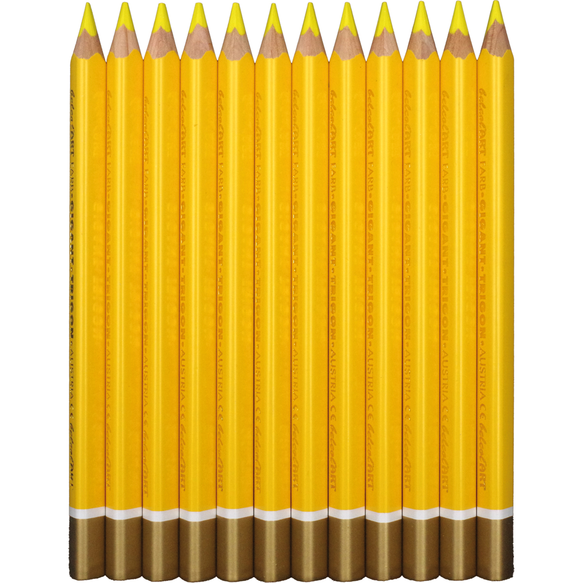 belcolART Farb Gigant Trigon 12 Stifte hellgelb