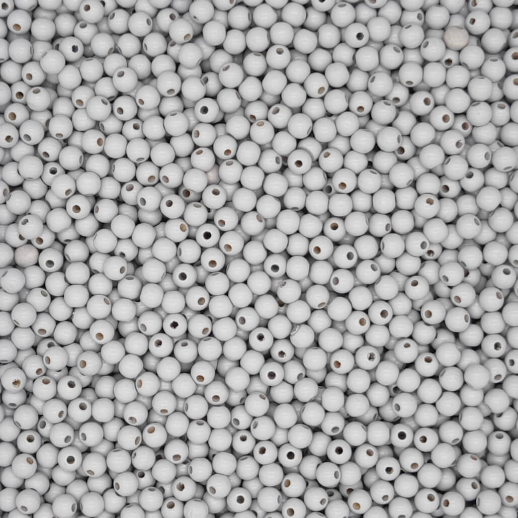 Wooden beads 6mm - 50 pieces