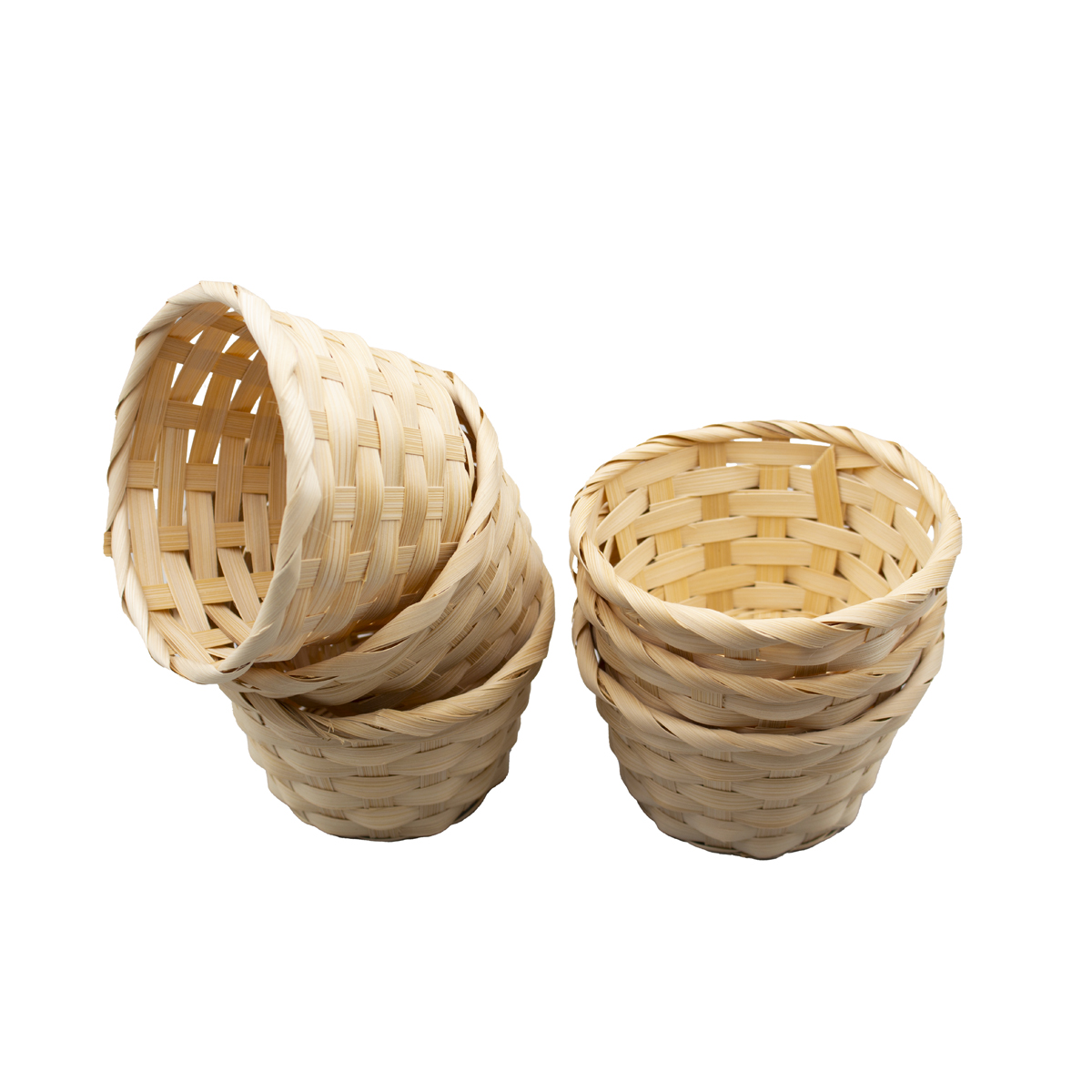 Bambus Körbchen 6er Set natur