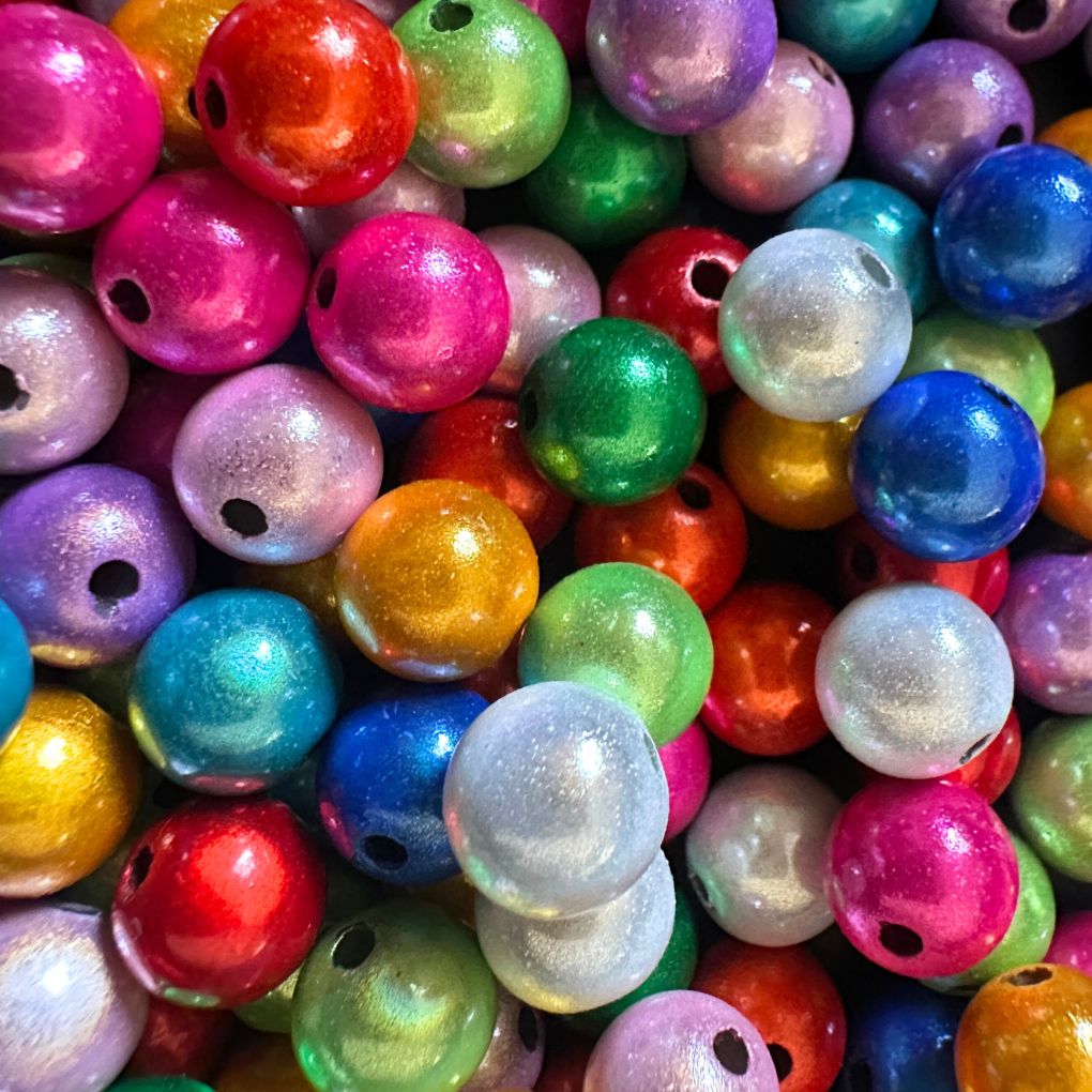Magic Beads • 8mm • 50 Stück • reflektierende Perlen✓ 3D-Illusion✓ Acrylperlen✓