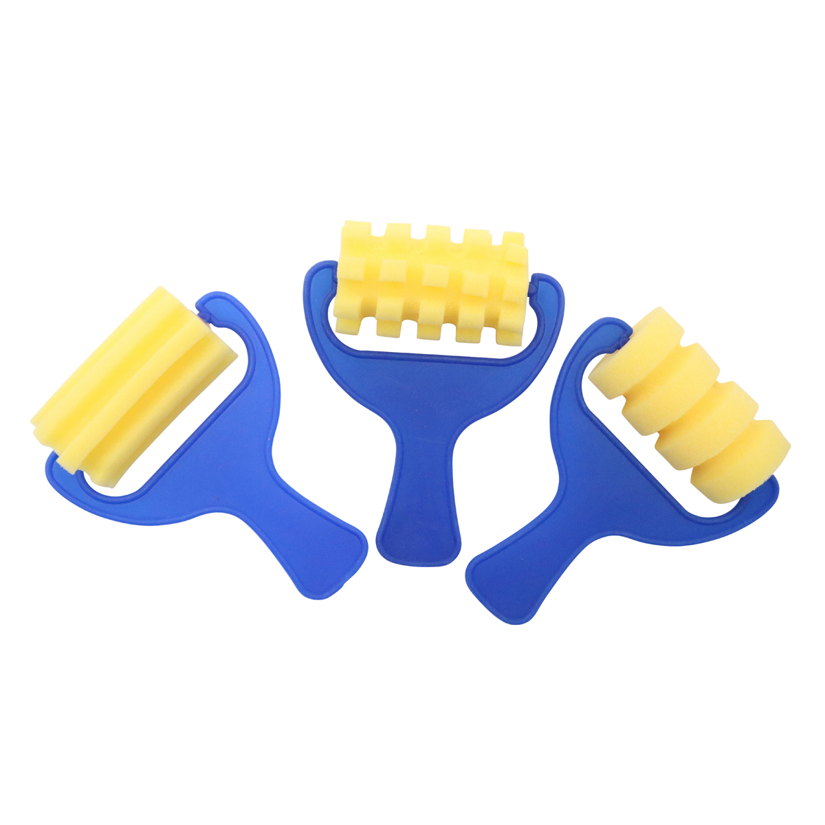 Musterroller 3er Set gelb