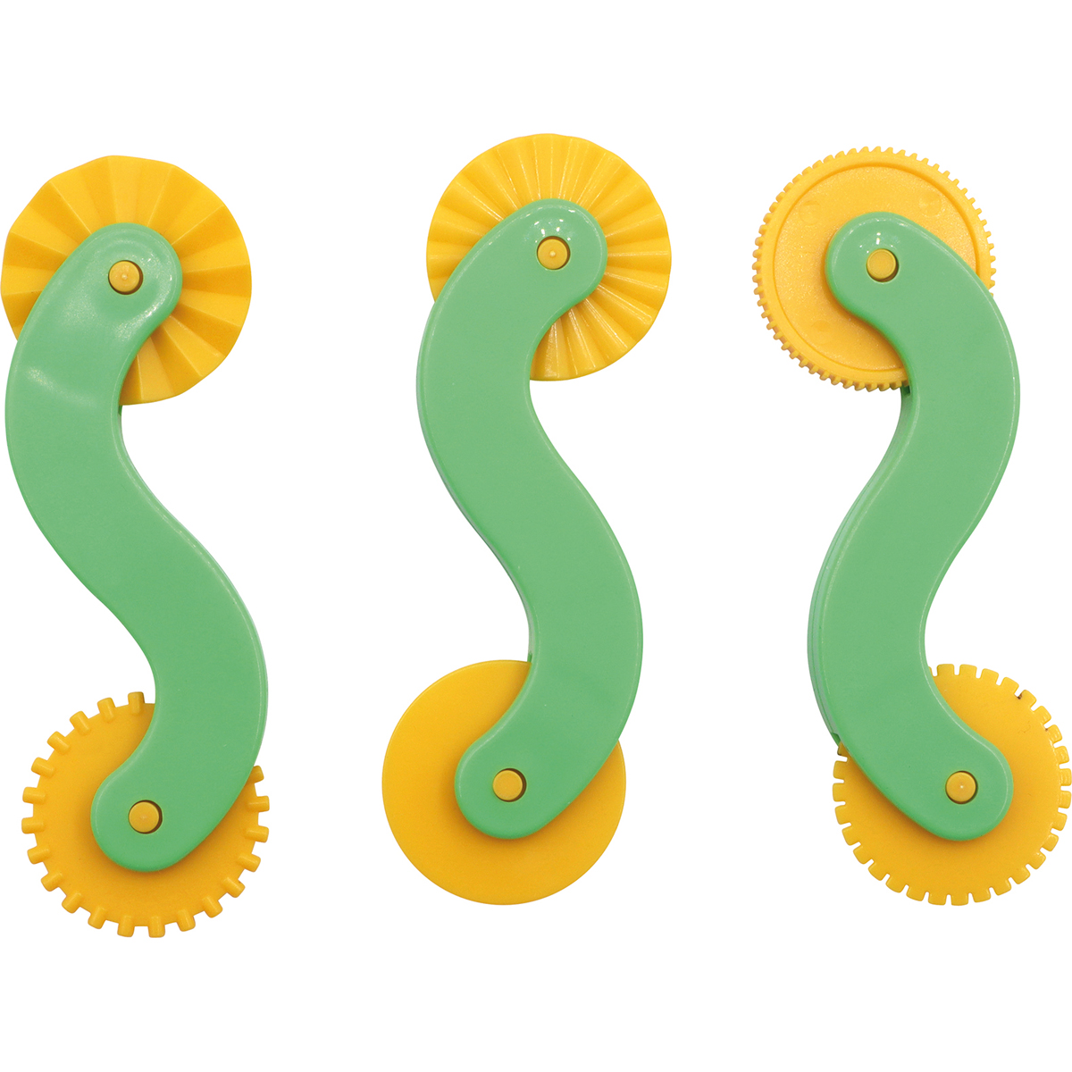 Doppelseitige Modellier-Muster-Schneide-Räder 3er Set