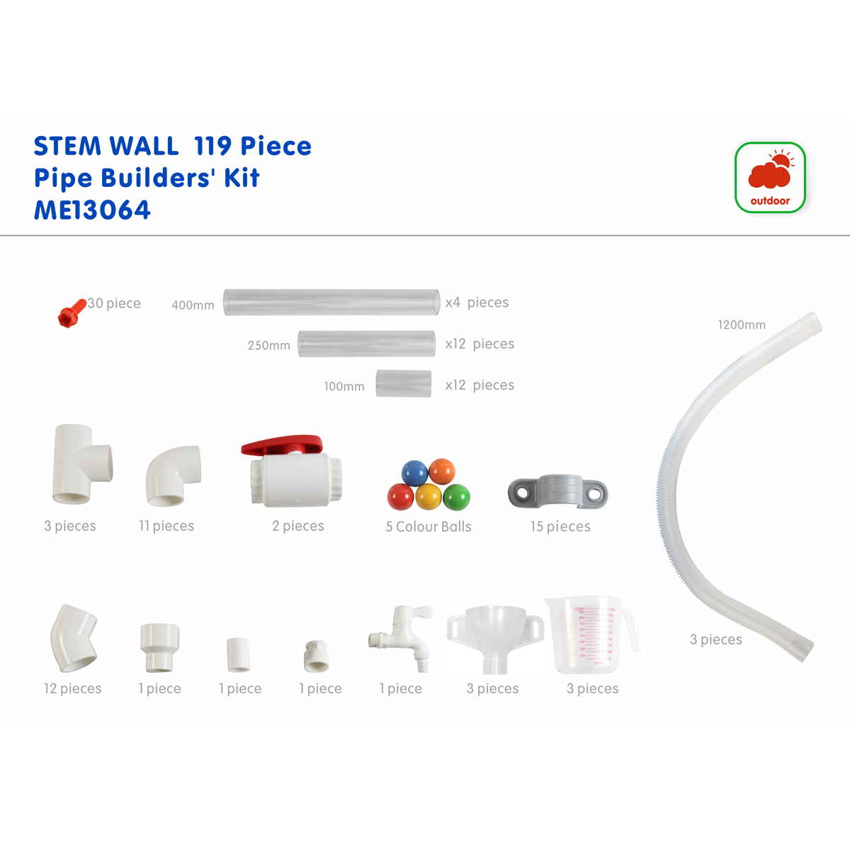 STEM Wand Zubehör Kugelbahn und Wasserbahn
