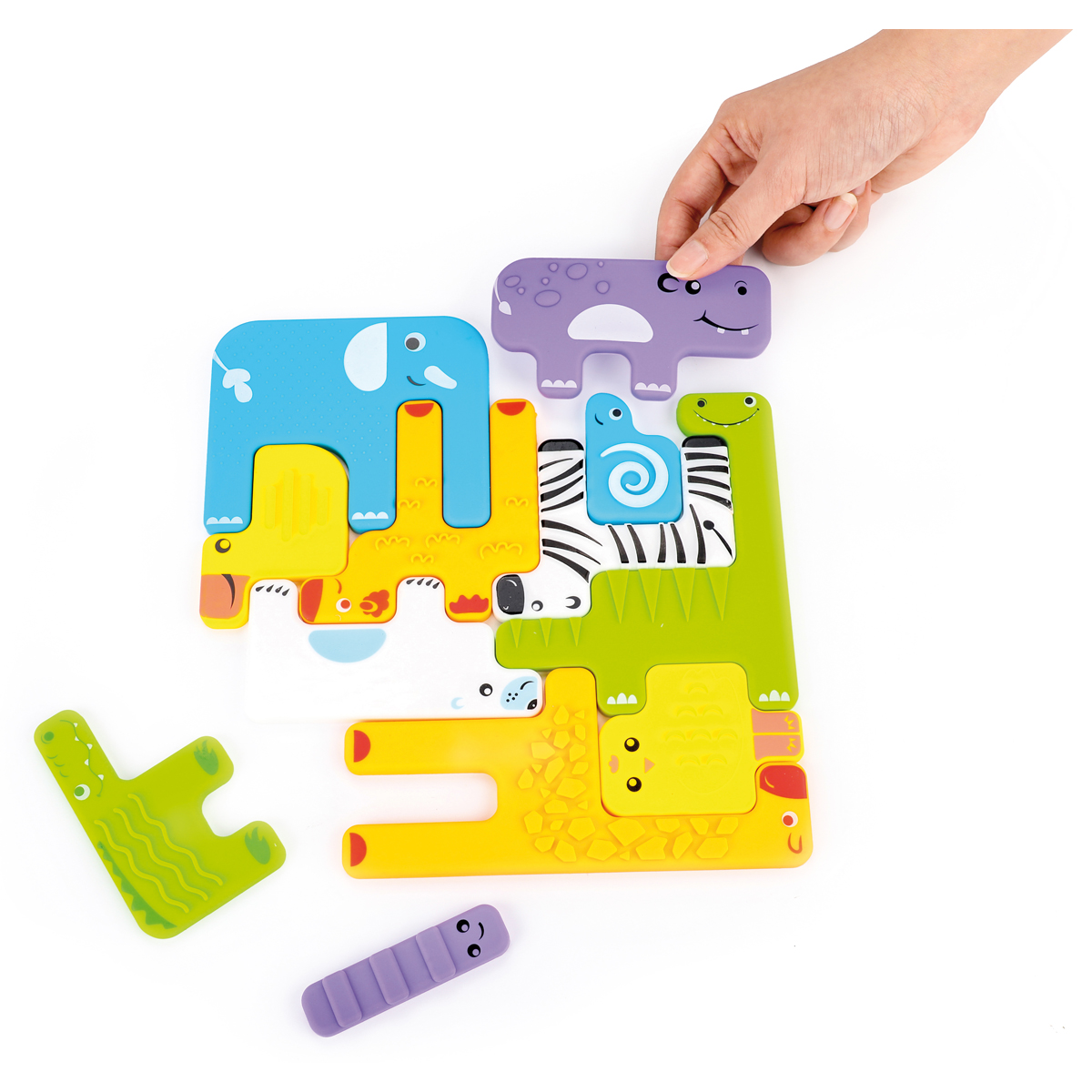Sensorik Puzzle Tiere 12er Set