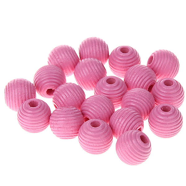 Grooved beads 10mm - 25 pieces