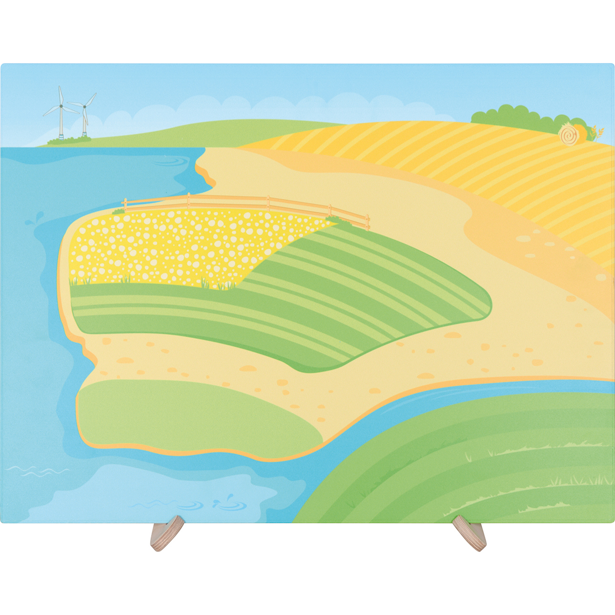 Mega-Magnettafel auf dem Land