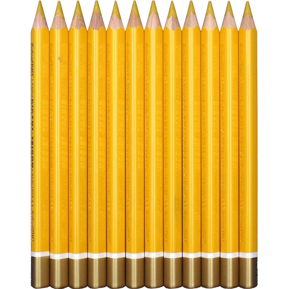 belcolART Farb Gigant Trigon 12 Stifte dunkelgelb