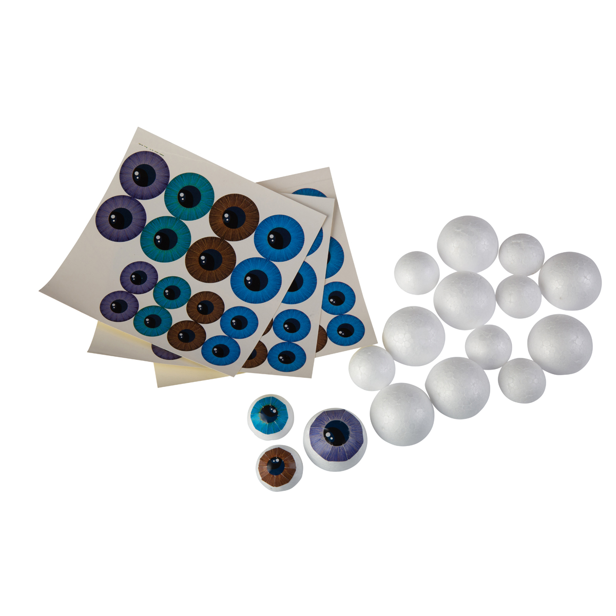 3D-Augen gewölbt 16er Set