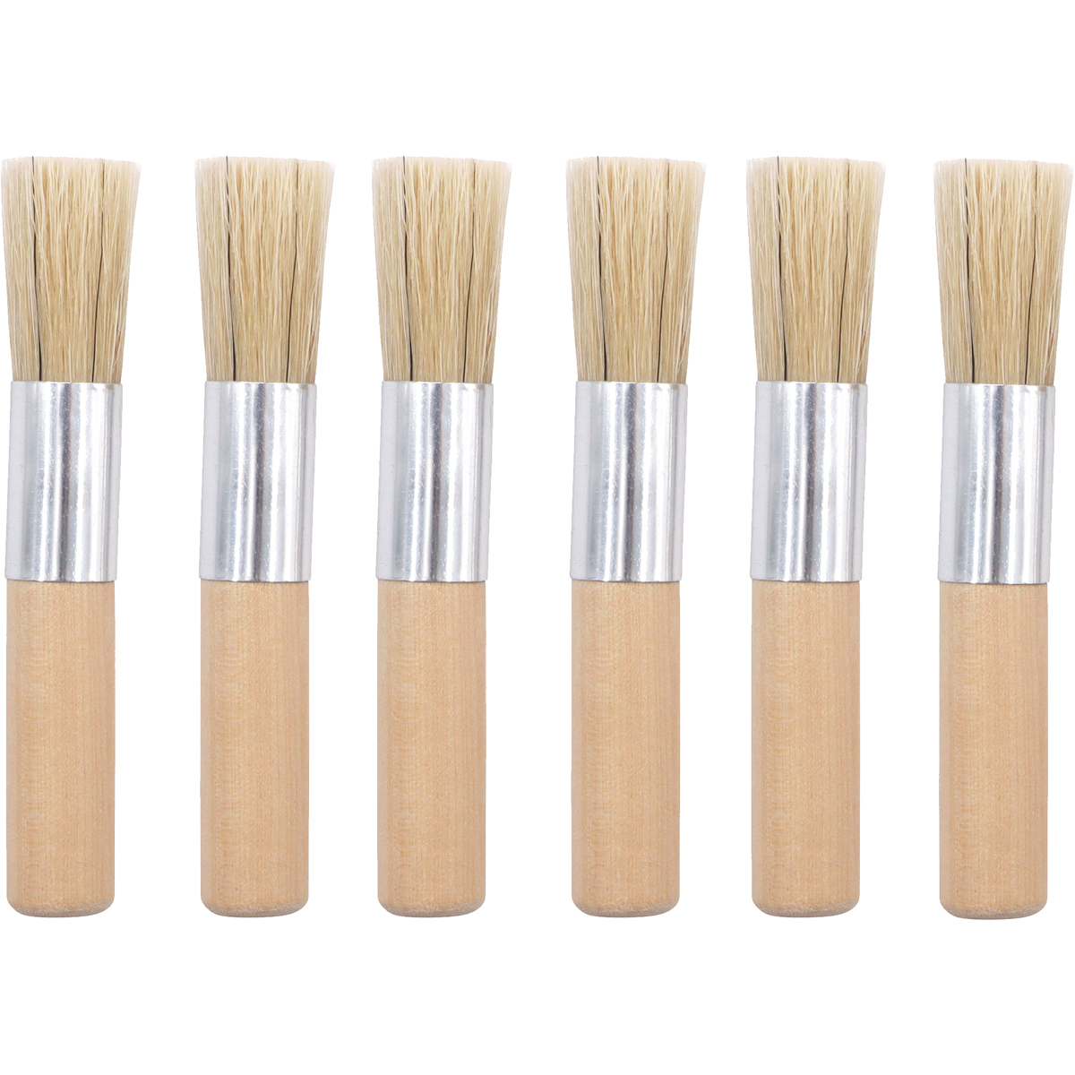 Holzpinsel 14mm 6 Stück