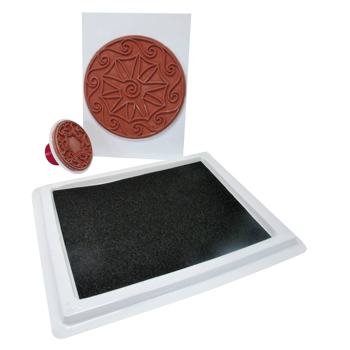 Riesenstempelkissen schwarz Rechteck
