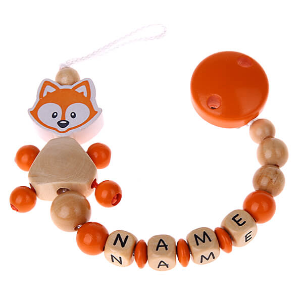 Bastelset Schnullerkette Fuchs mandarin Bastelset