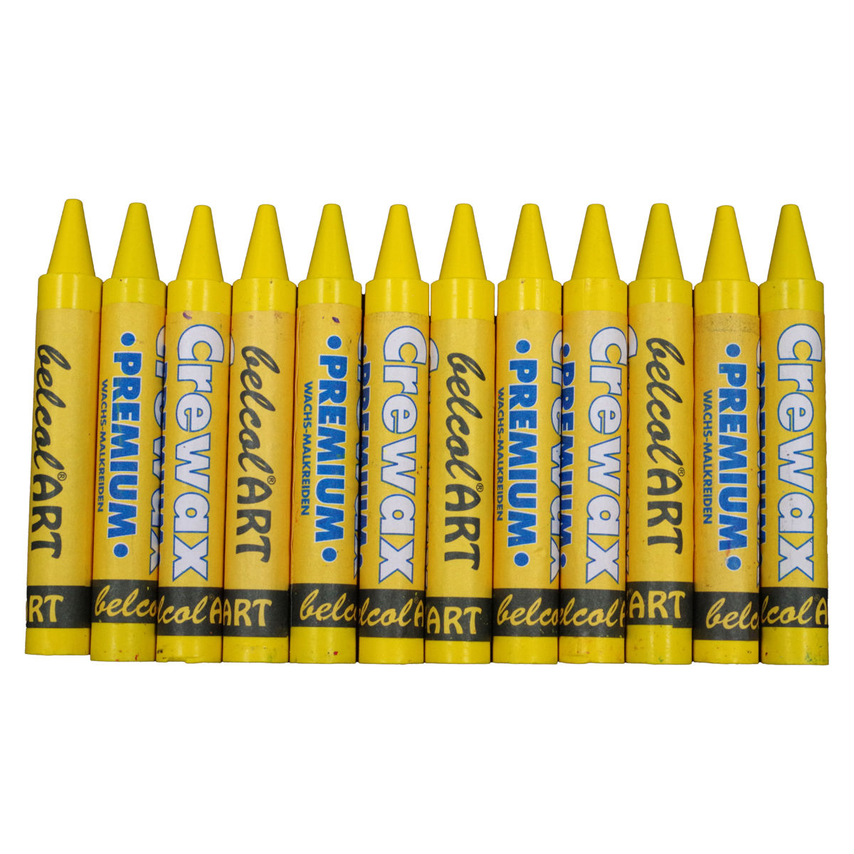 belcolART Crewax Premium 12 Wachsmalstifte gelb