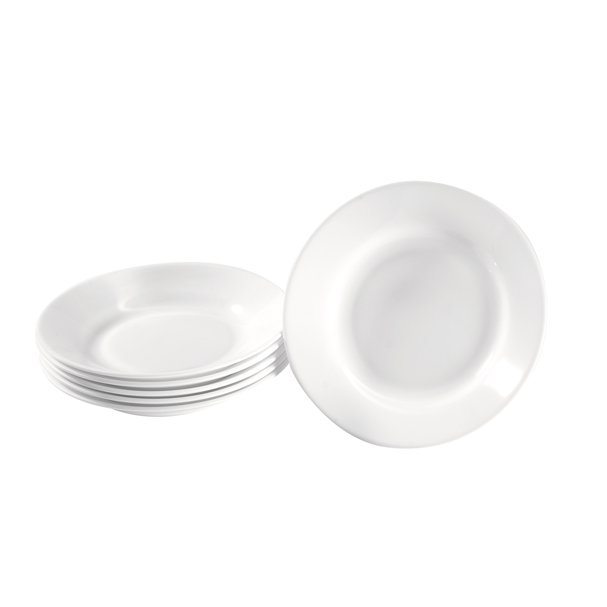 Teller Hartglas tief 6 Stück