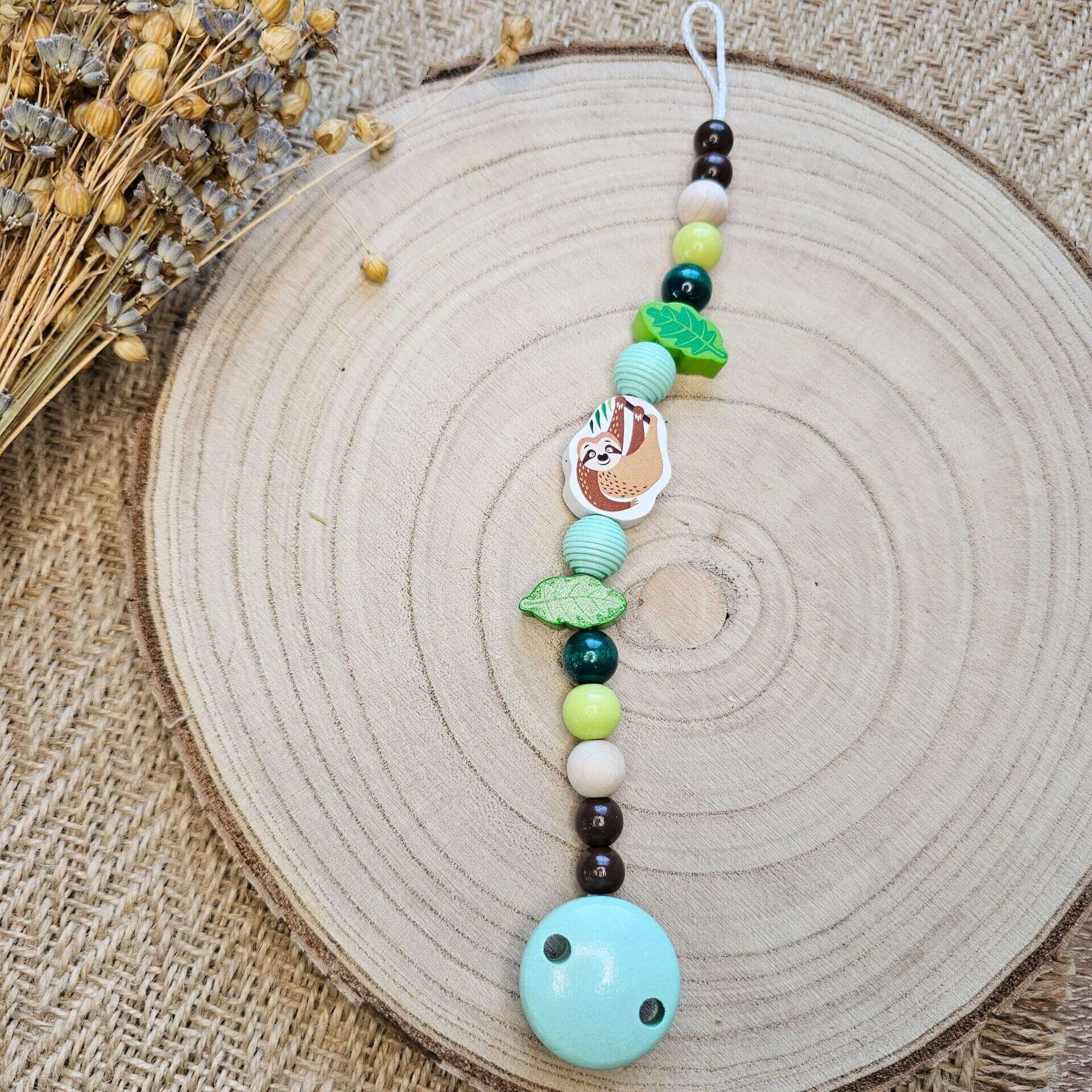 Bastelset Schnullerkette Faultier