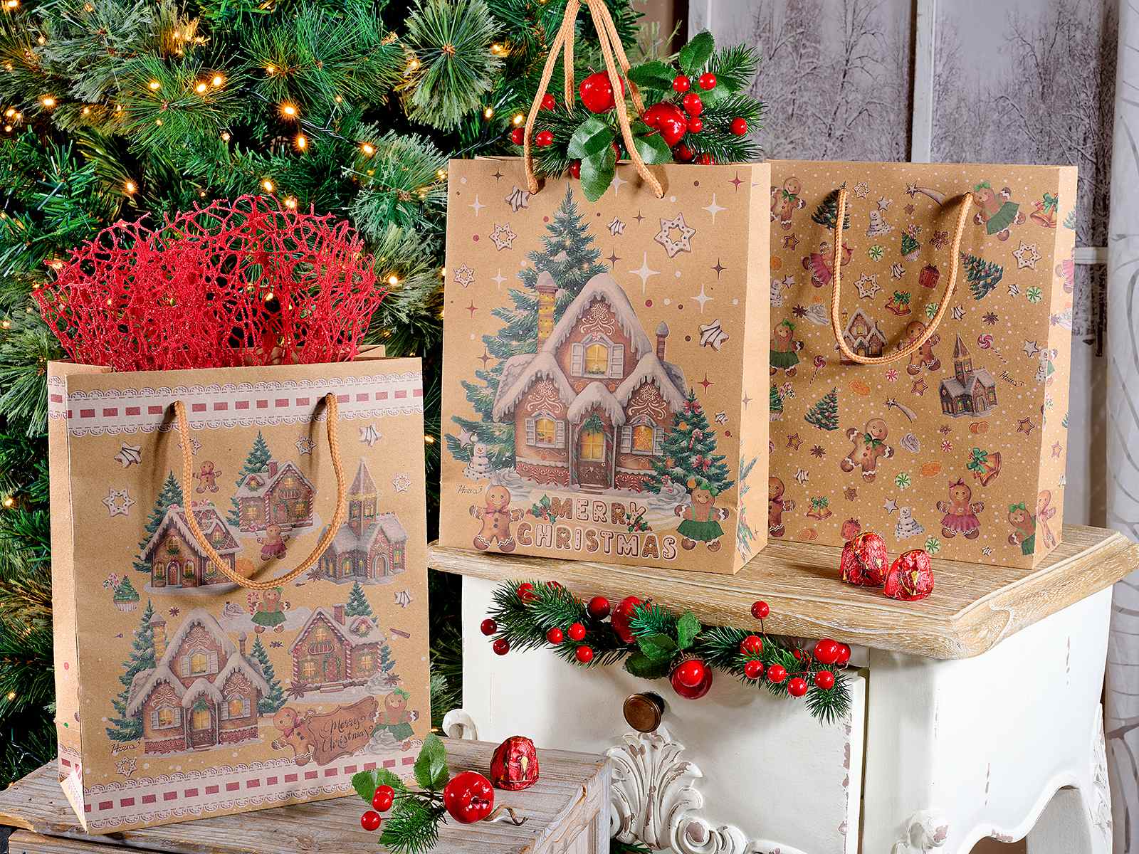 Geschenktüte Weihnachten (mittelgroß)