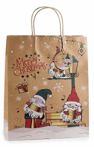 Große Geschenktüte Wichtel Weihnachten