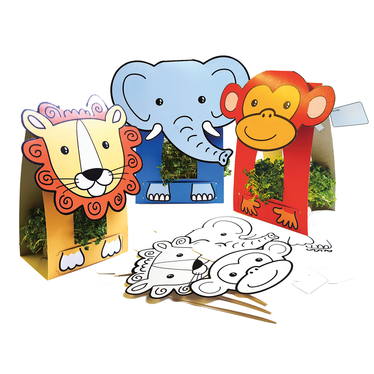 Pflanzaufsteller Dschungel 3er Set