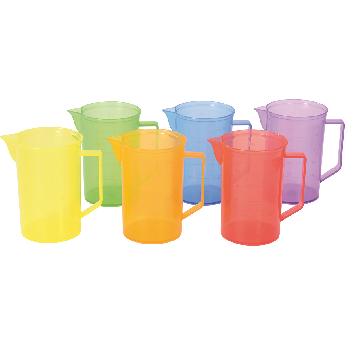 Transparente Messbecher 6-tlg.
