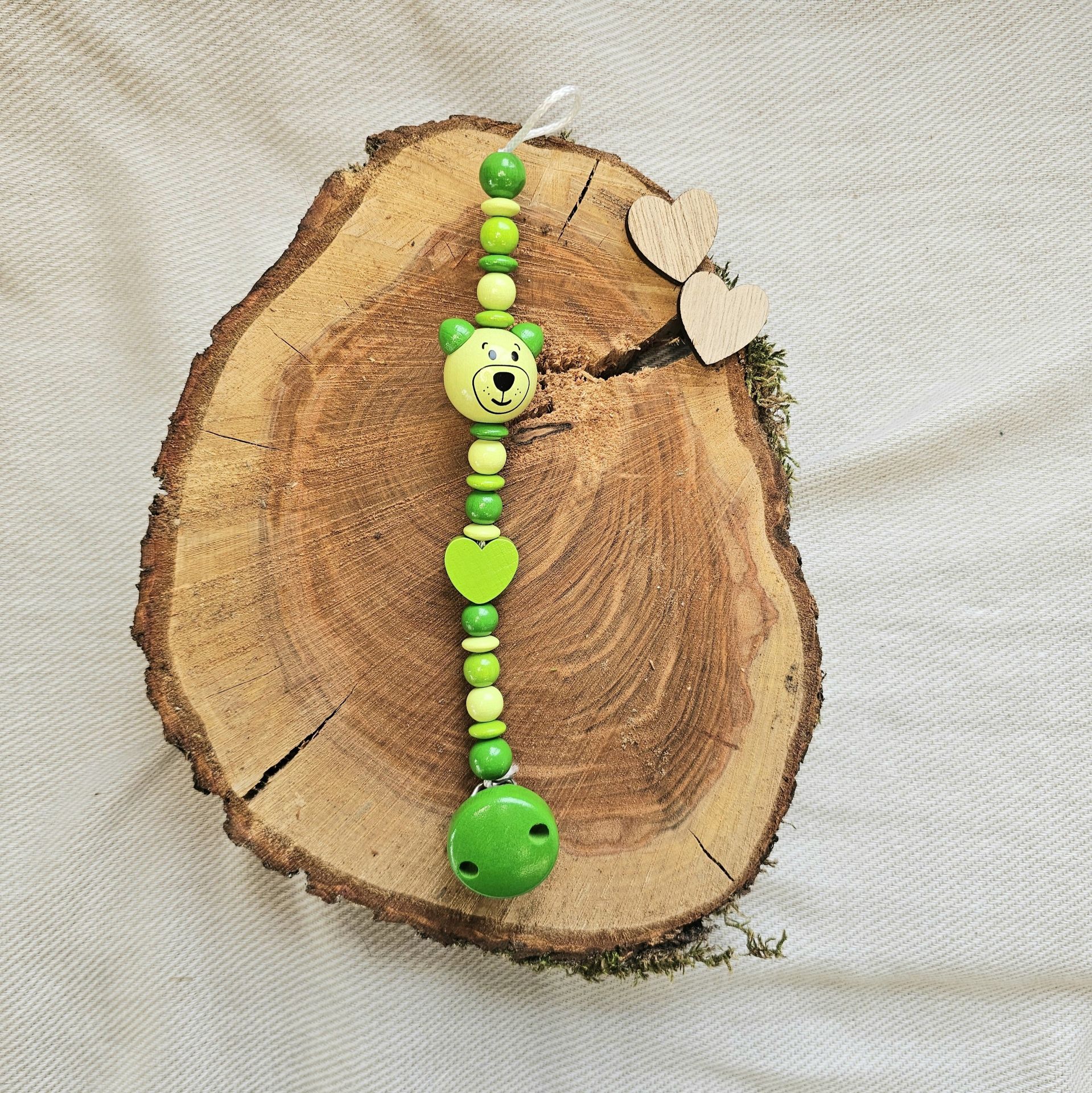 Schnullerkette Grün IV •  Bastelset