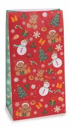 Christmas gift bag with tag