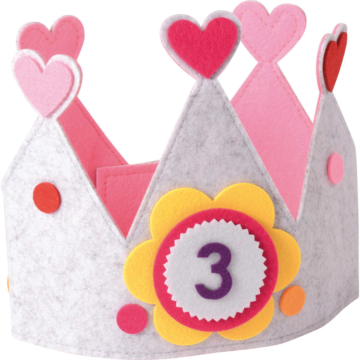 Geburtstagskrone pink