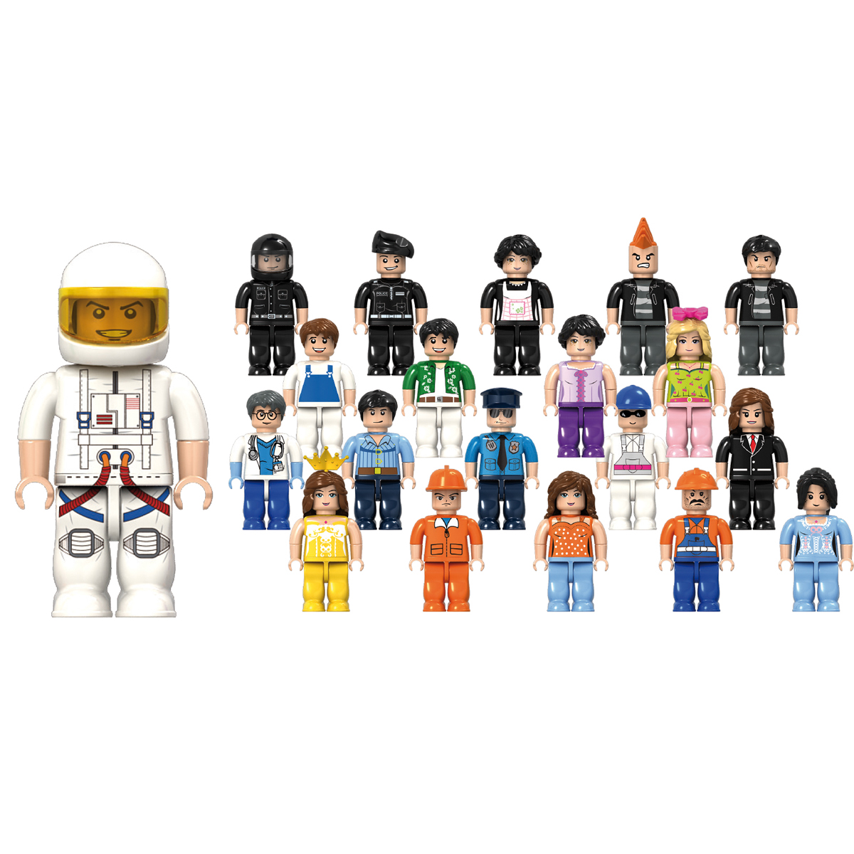 Klemmbaustein-Set Minifiguren 20 Stück