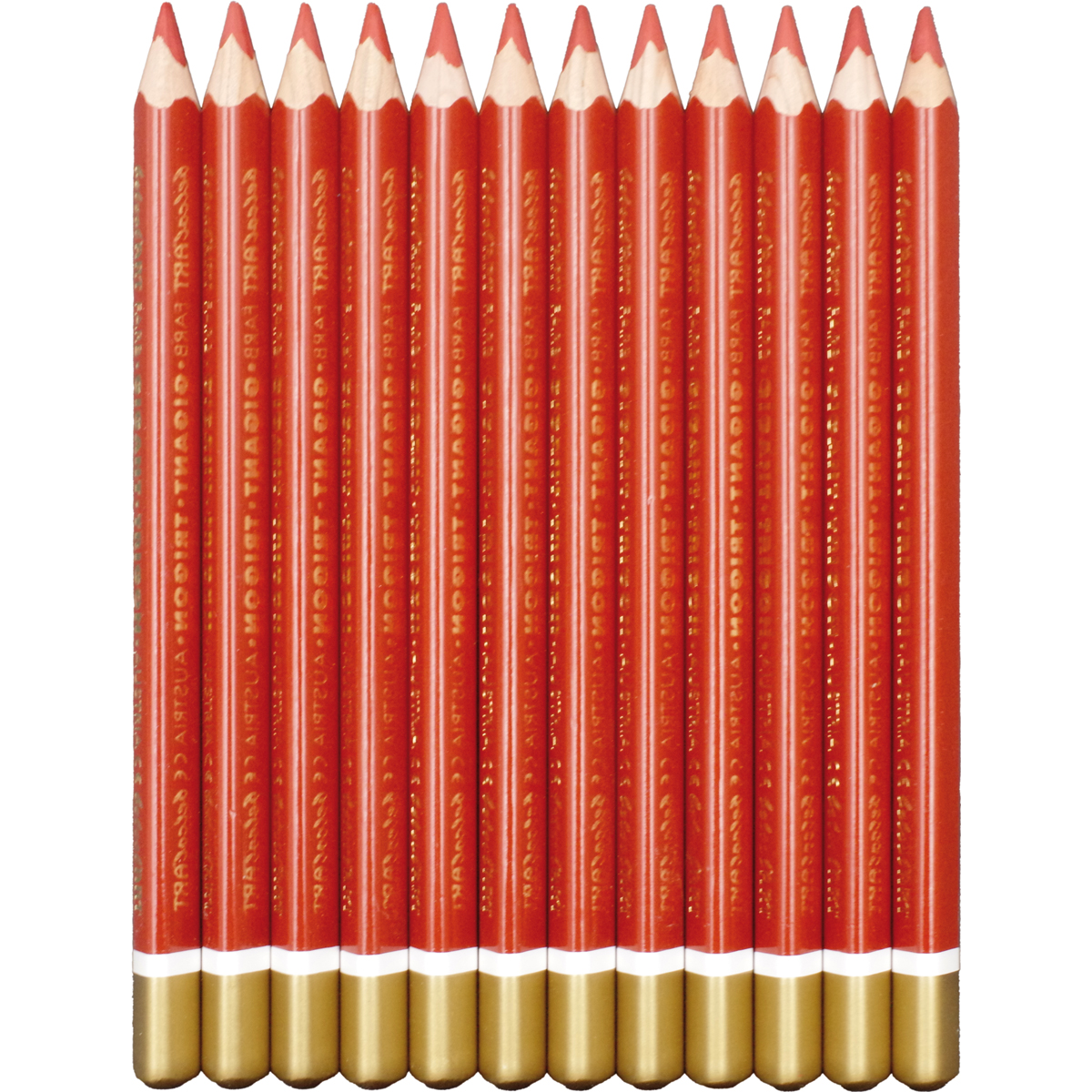 belcolART Farb Gigant Trigon 12 Stifte rotbraun