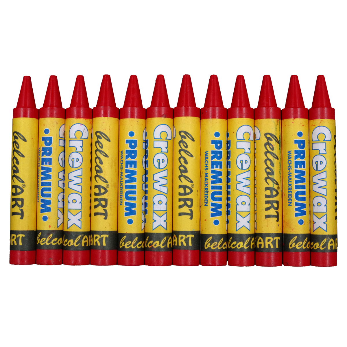 belcolART Crewax Premium 12 Wachsmalstifte dunkelrot