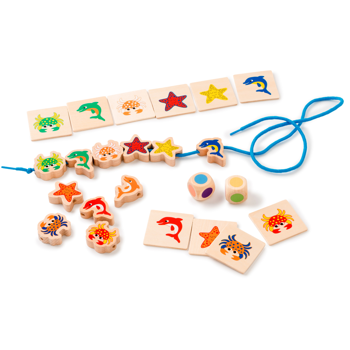 Lace the sea animals