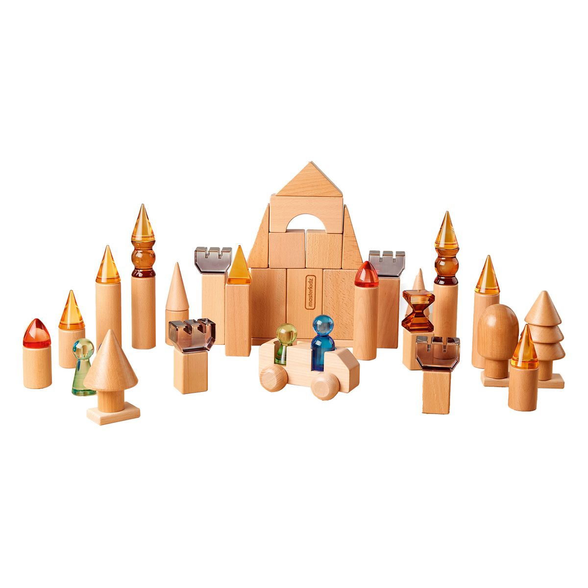 Build-My-Castle 119 Teile Transparent Acryl Holz