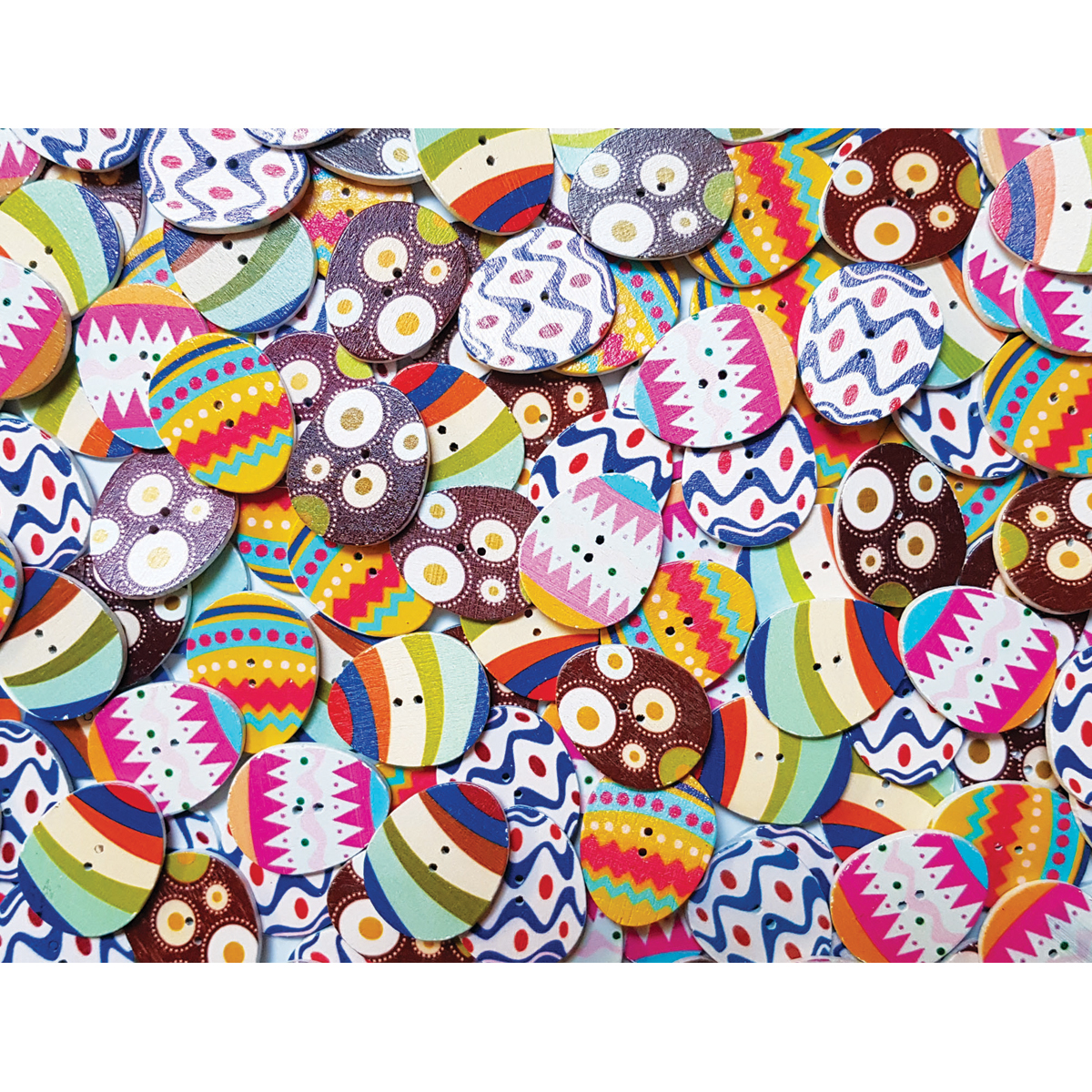 Bunte Eierknöpfe 25er Set