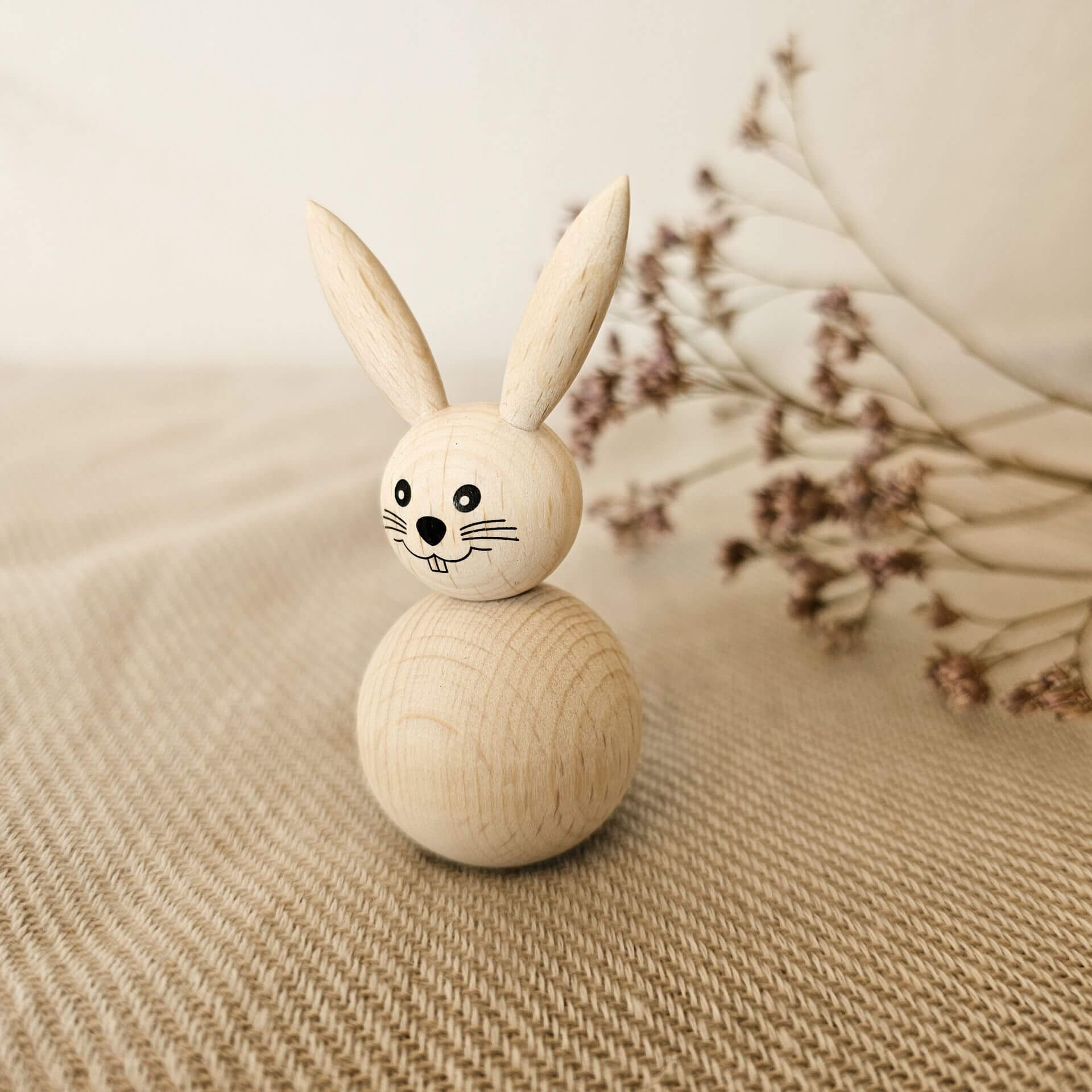 Osterhase aus Holz Bastelset