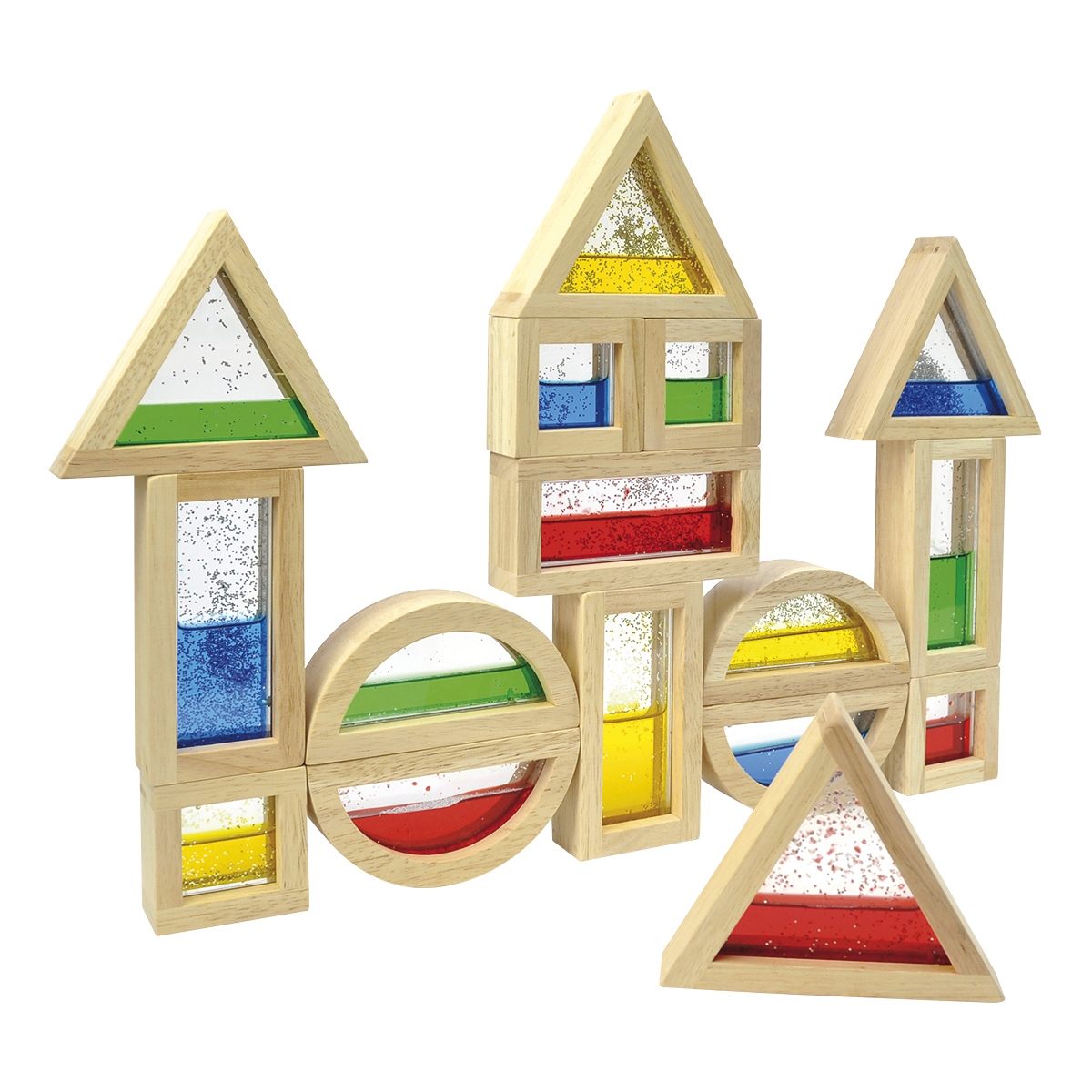 Blocks mit Glitter 16 Teile