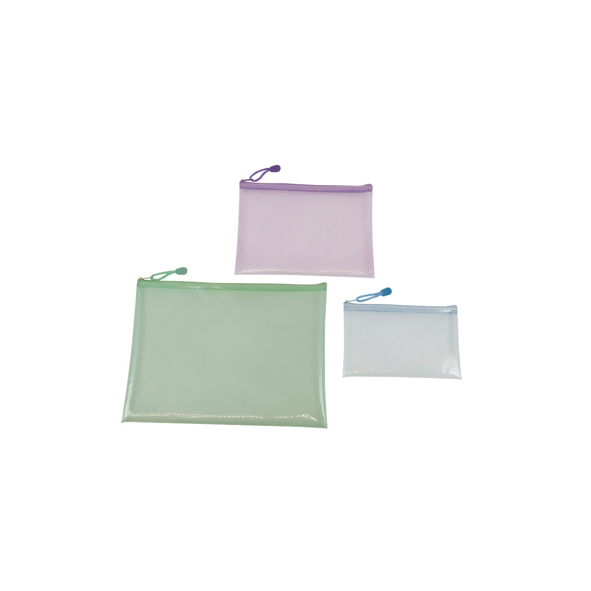 Utensilien Taschen transparent 3er Set
