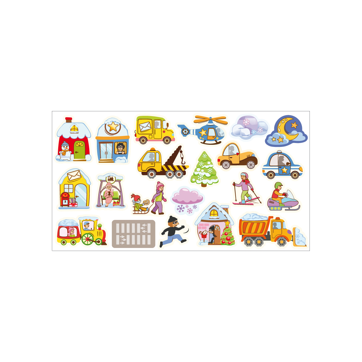 Figuren für Mega-Magnettafel Winter