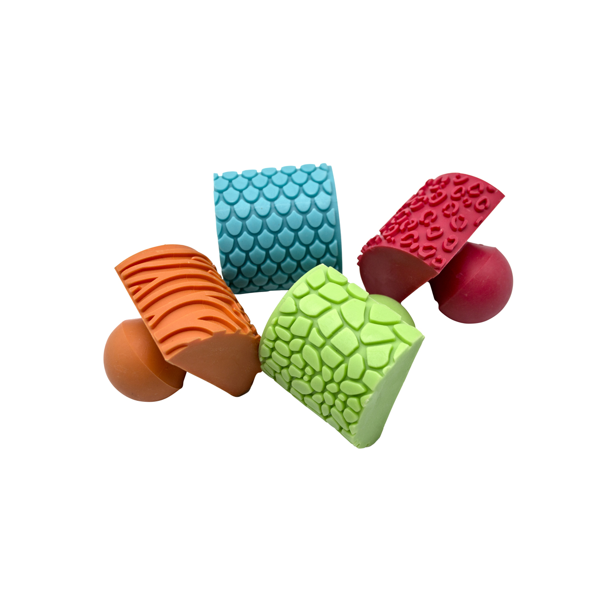 Tierhaut Wippstempel 4er Set