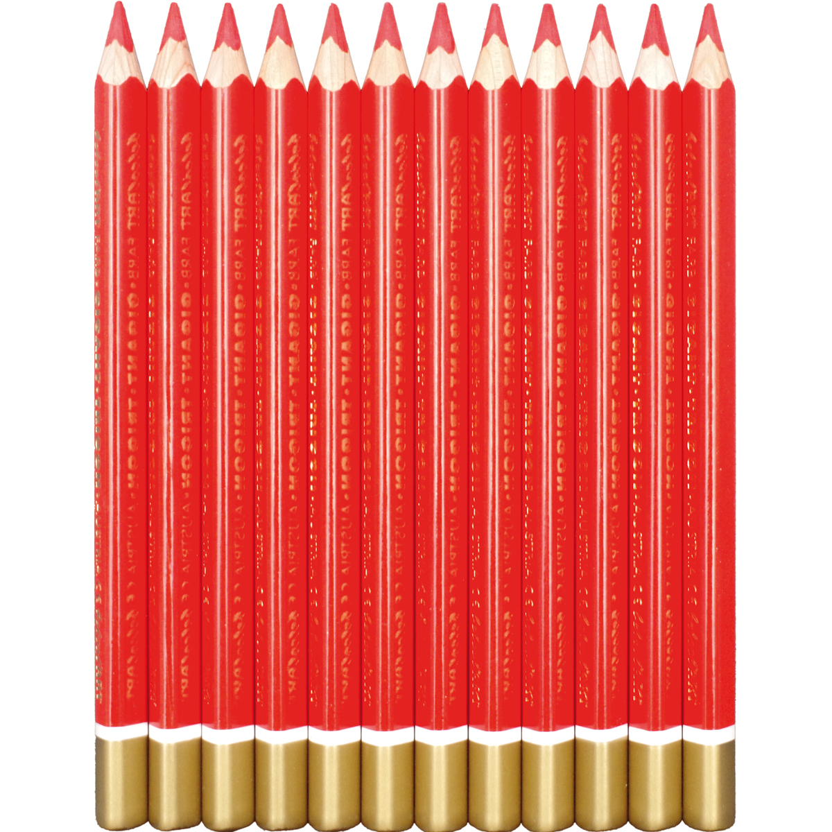 belcolART Farb Gigant Trigon 12 Stifte hellrot
