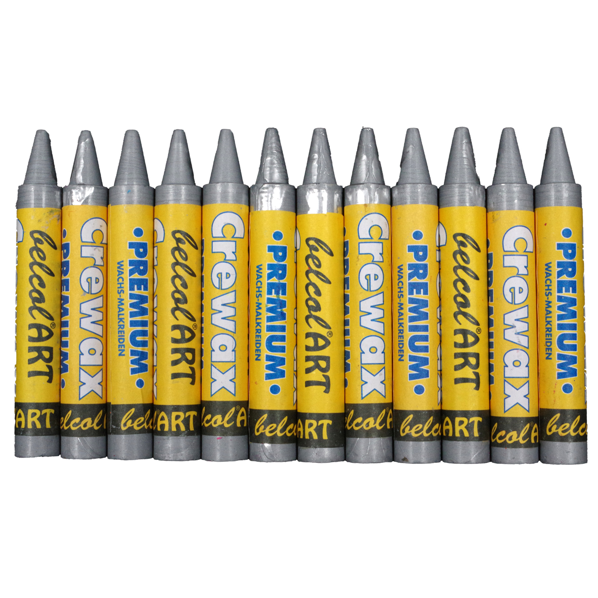 belcolART Crewax Premium 12 Wachsmalstifte silber