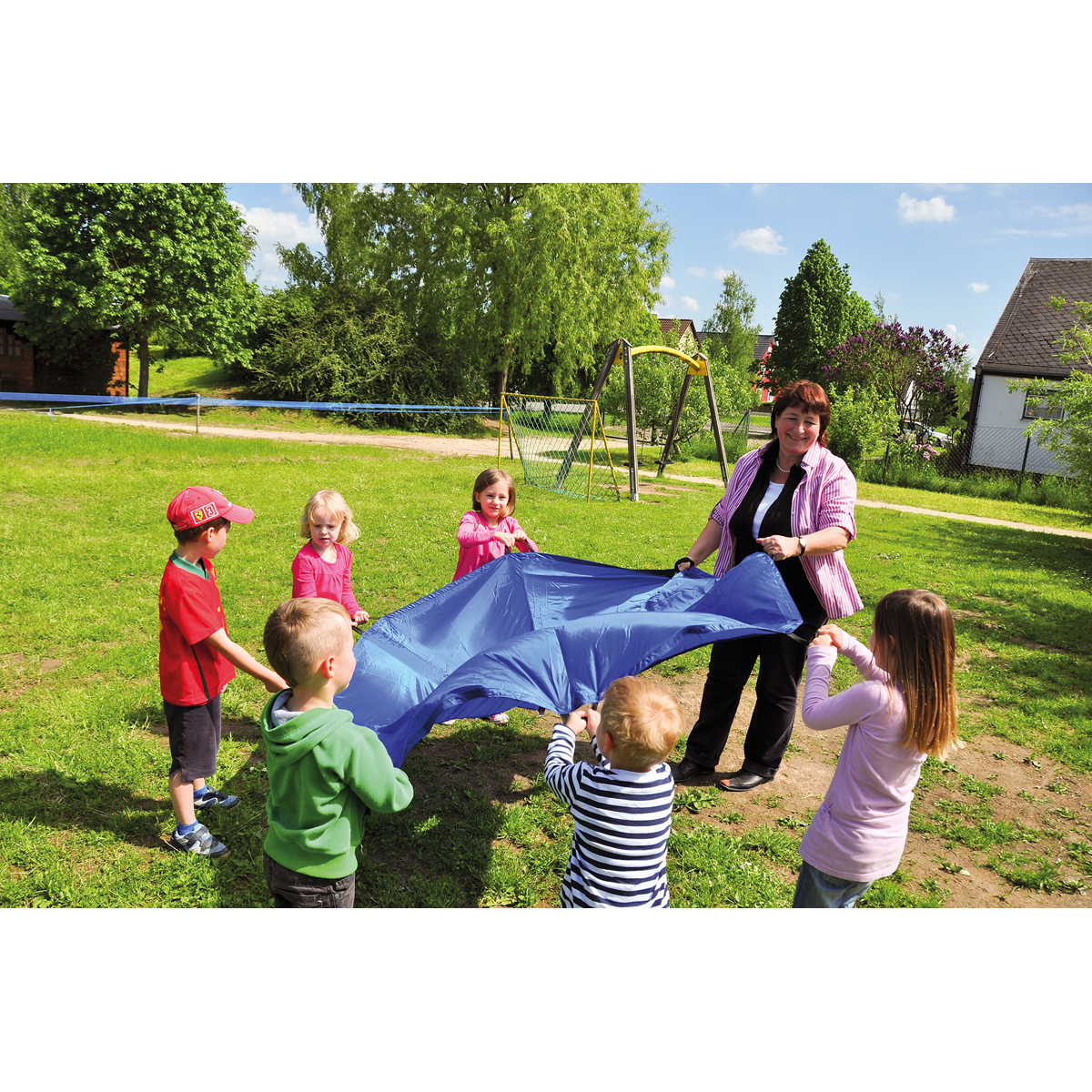 Schwungtuch 360 cm blau