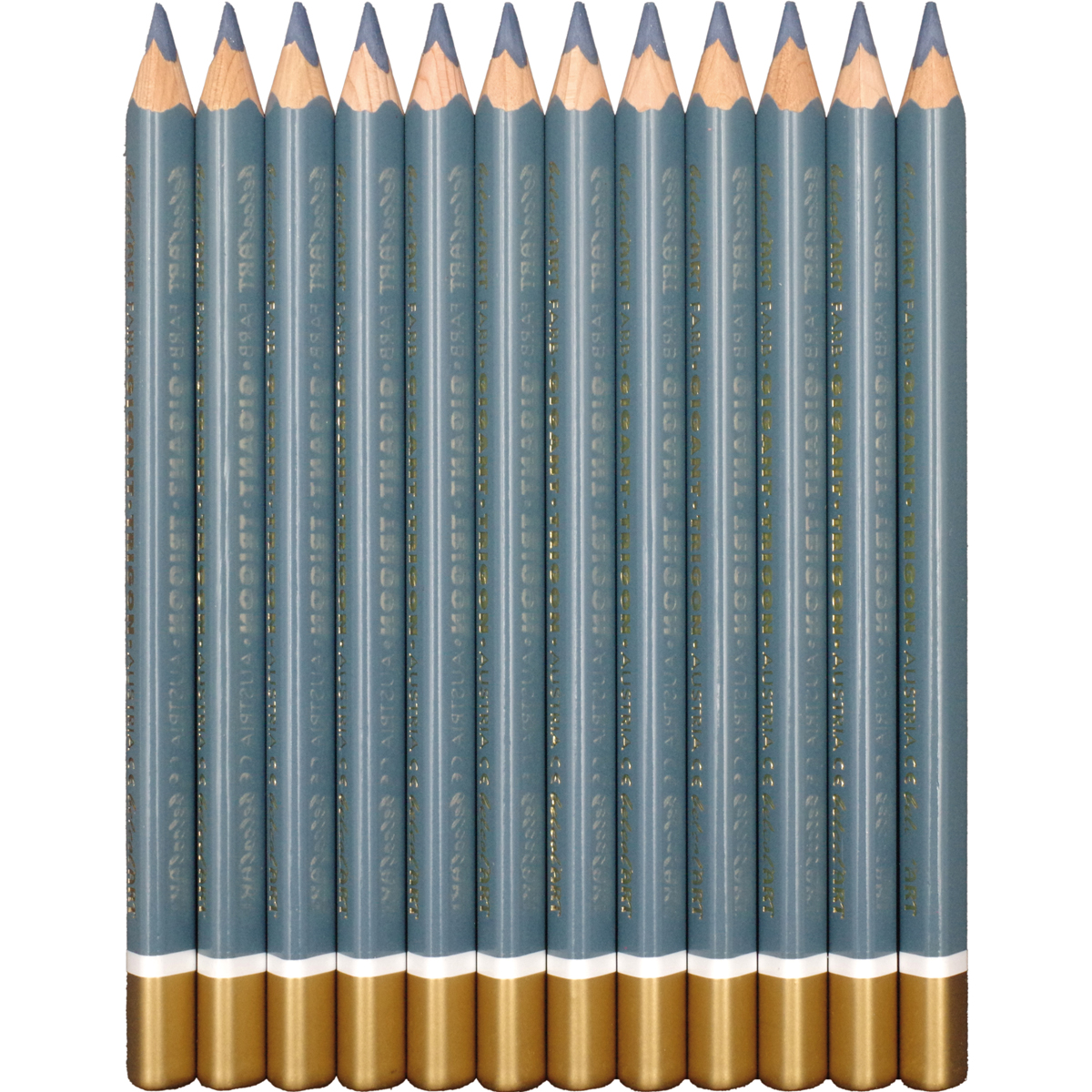 belcolART Farb Gigant Trigon 12 Stifte grau