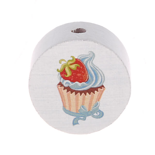 Motivperle Scheibe Cupcake