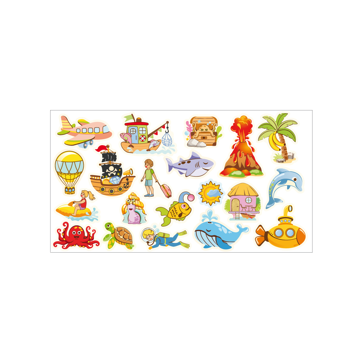 Figuren für Mega-Magnettafel Meer