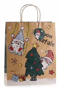 Große Geschenktüte Wichtel Weihnachten